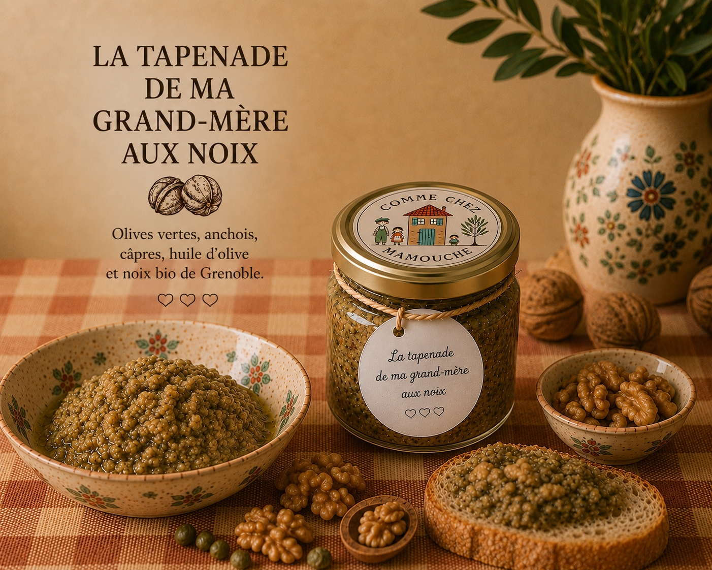 Tapenade aux Noix de ma Grand Mère